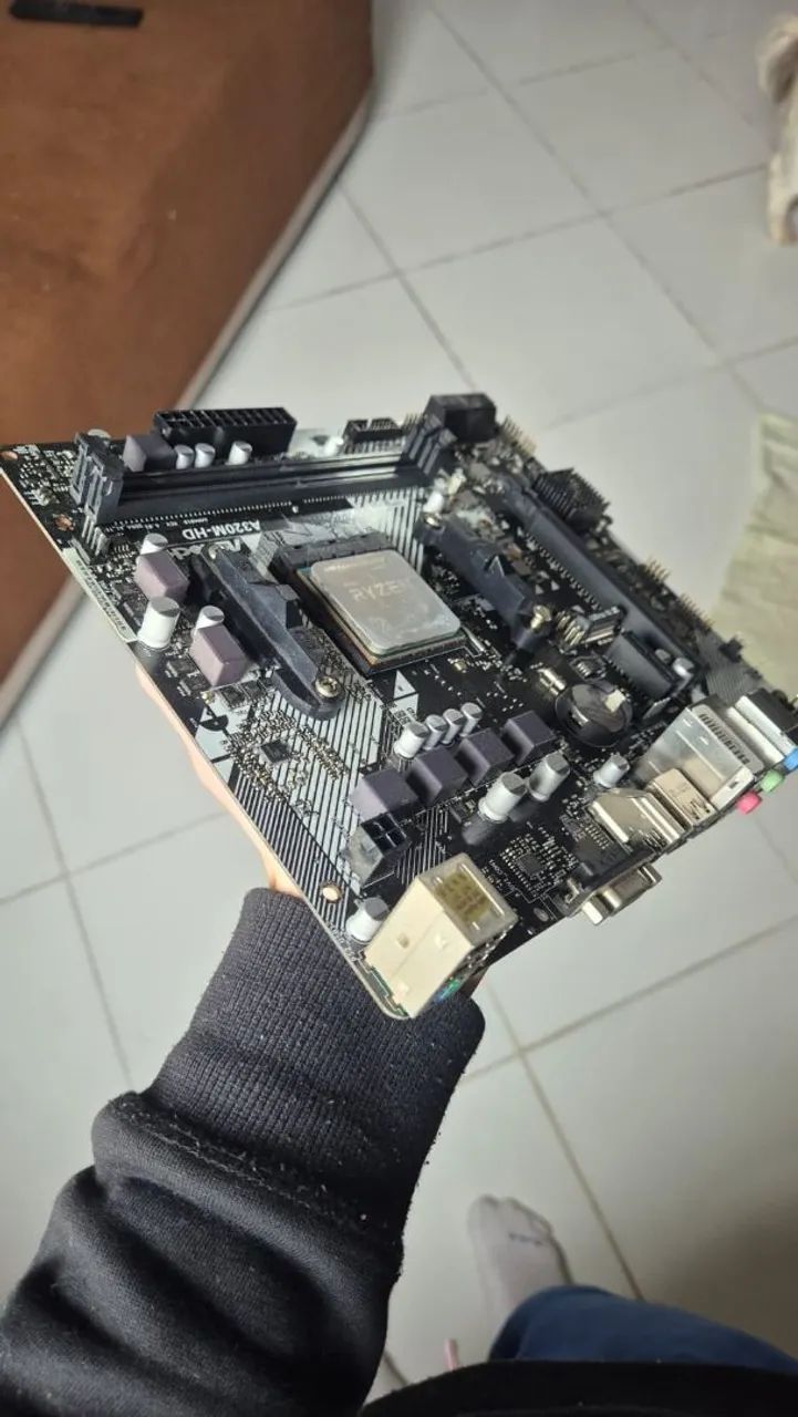 Kit placa mãe A320M Asrock + Ryzen 5 4650G - Foto 3