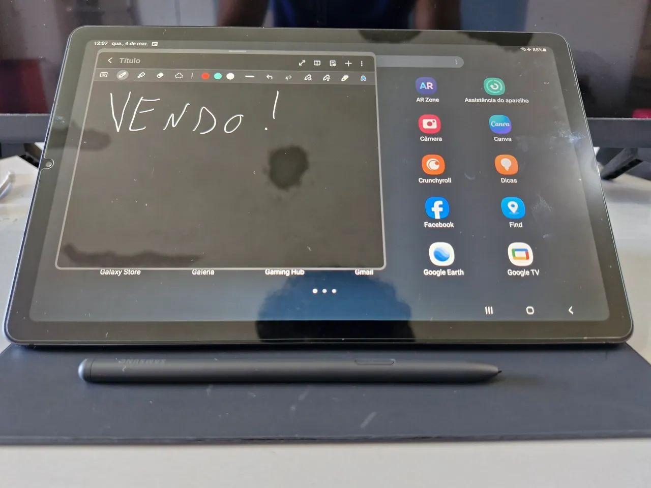 Vende-se Tab S6 Lite - LTE, 64GB + Teclado  - Foto 4