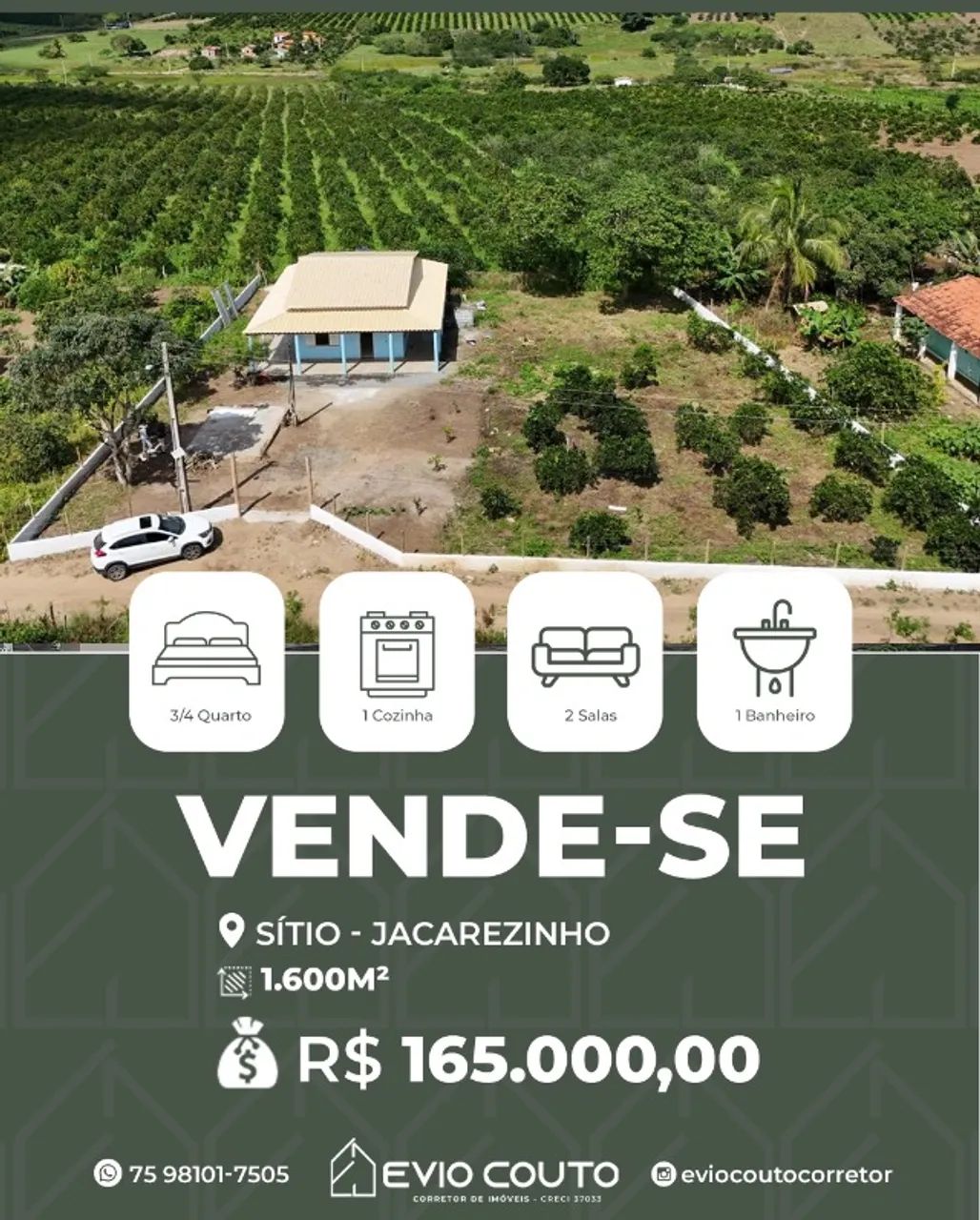 SÍTIO À VENDA 