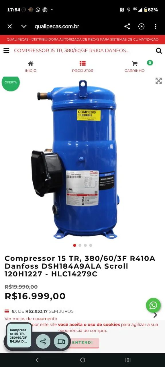 Compressor 15TR usado  - Foto 2