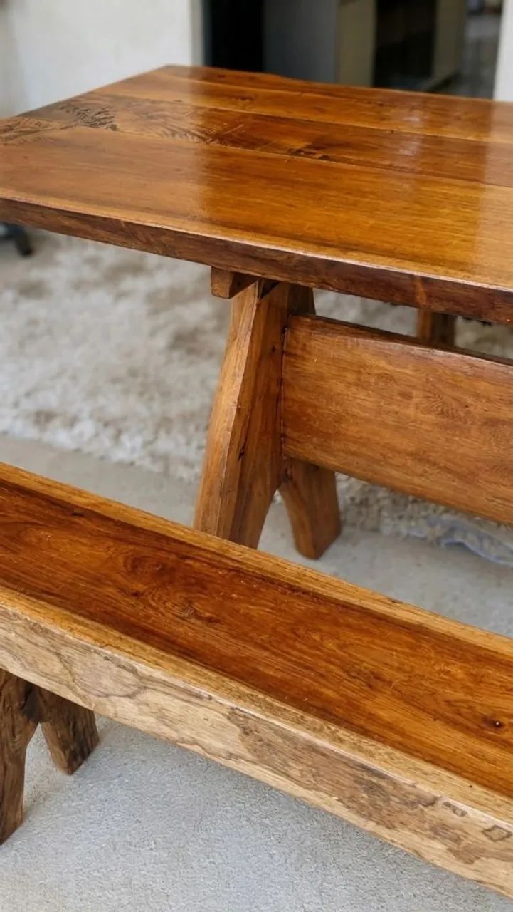 Mesa rústica (Madeira de Lei, CEDRO ROSA)  - Foto 4