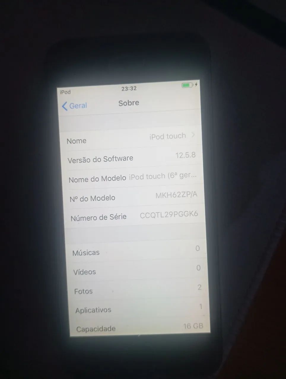 IPOD TOUCH 6 geração 16 GB