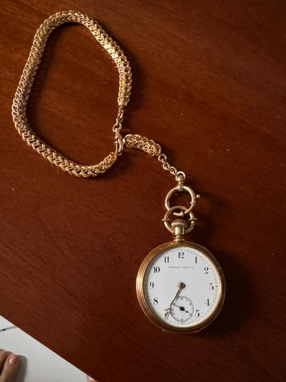 Relógio de Bolso American Watch Ouro 18 - Foto 4