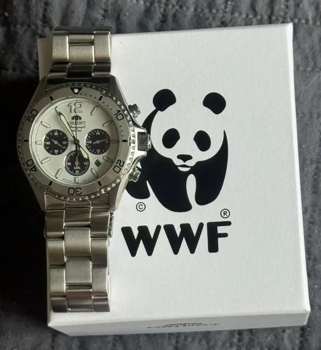 Orient Mako Cronógrafo edição limitada WWF de 300 peças