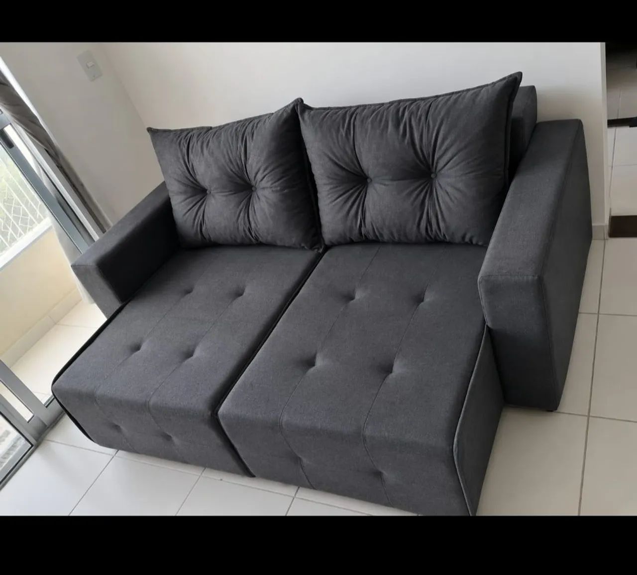 SOFA RETRATIL RECLINÁVEL 1.80 FRETE GRÁTIS 