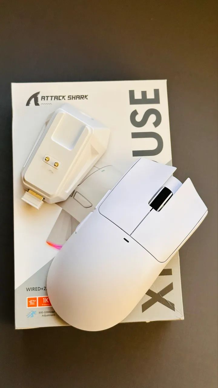 Mouse Attack Shark X11 White - LACRADO