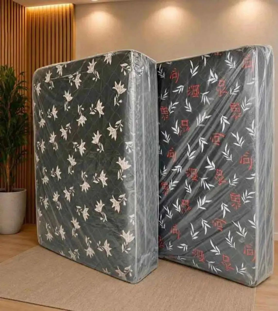 CAMA CASAL BOX CONJUGADA 20CM COM MOLAS ENSACADAS OU SEM FRETE GRÁTIS 690,00  - Foto 2