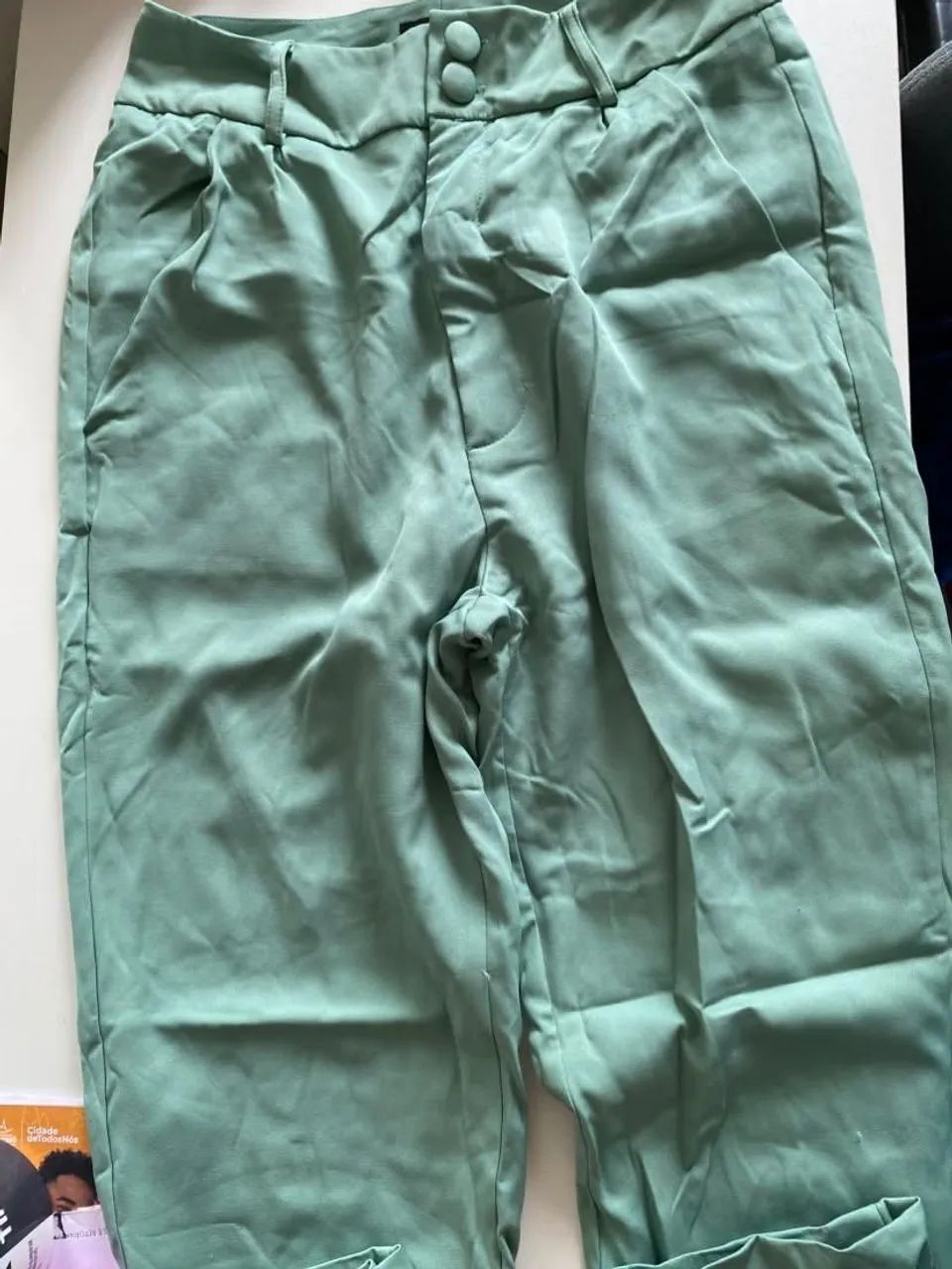 Calça alfaiataria verde - Foto 2