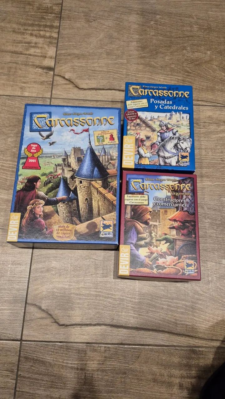 Boardgame Carcassonne + 2 Expansões 