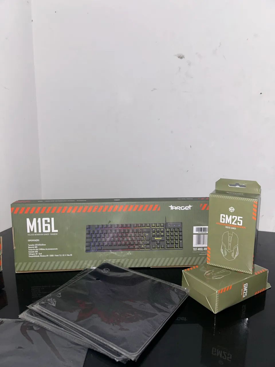 Kit de teclado com mouse e mouse pad super barato 