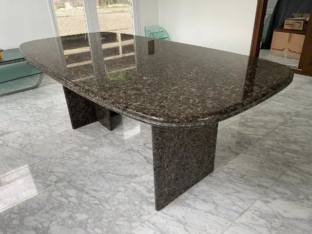 Mesa de Pedra - Granito nobre Brunet Imperial - Foto 4
