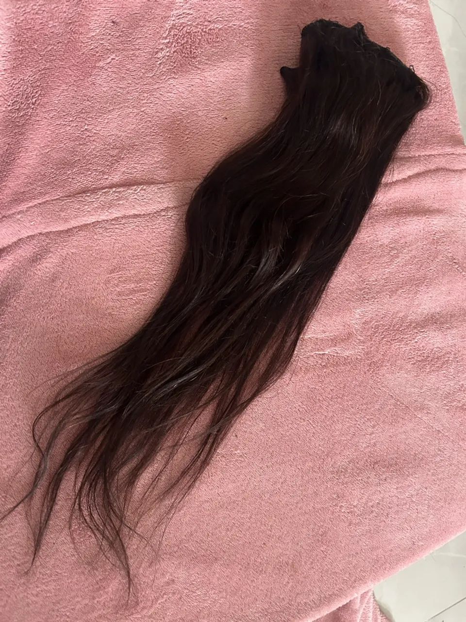 Cabelo humano / duas tela / 55 cm  - Foto 2