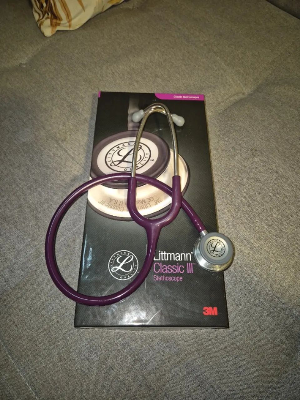 Estetoscópio Littmann Classic III roxo - Foto 4