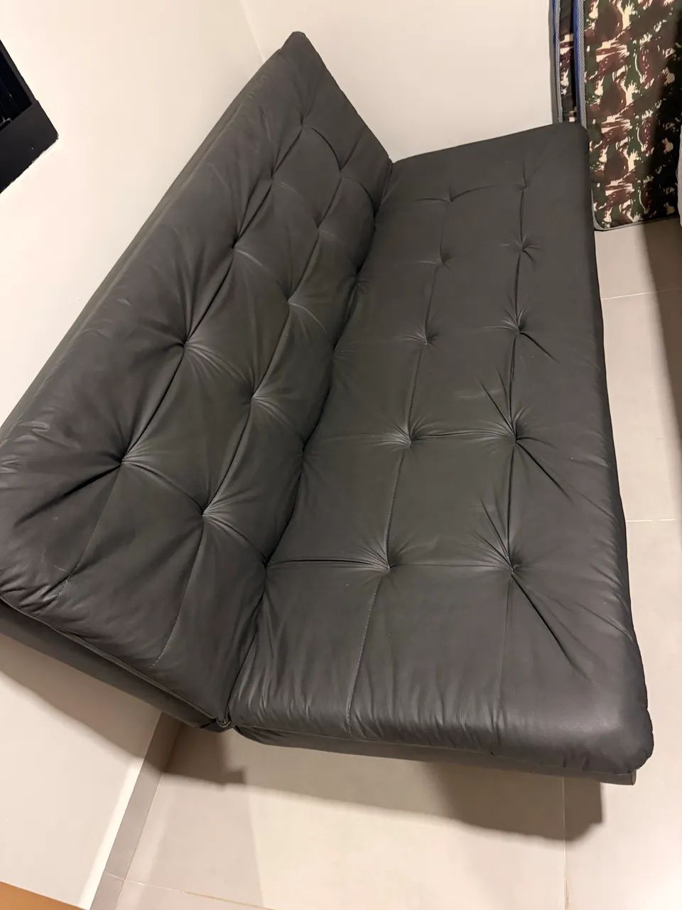 Sofa cama courino preto 65704308270723123