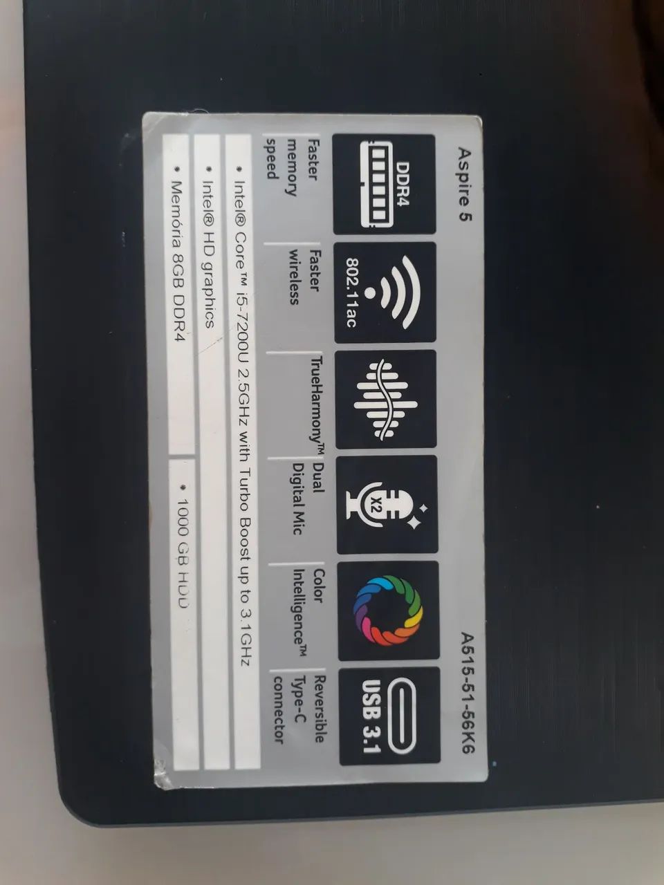 Notebook acer i5 7200 - Foto 3