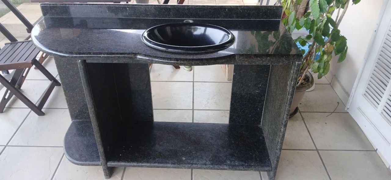Bancada granito completa banheiro