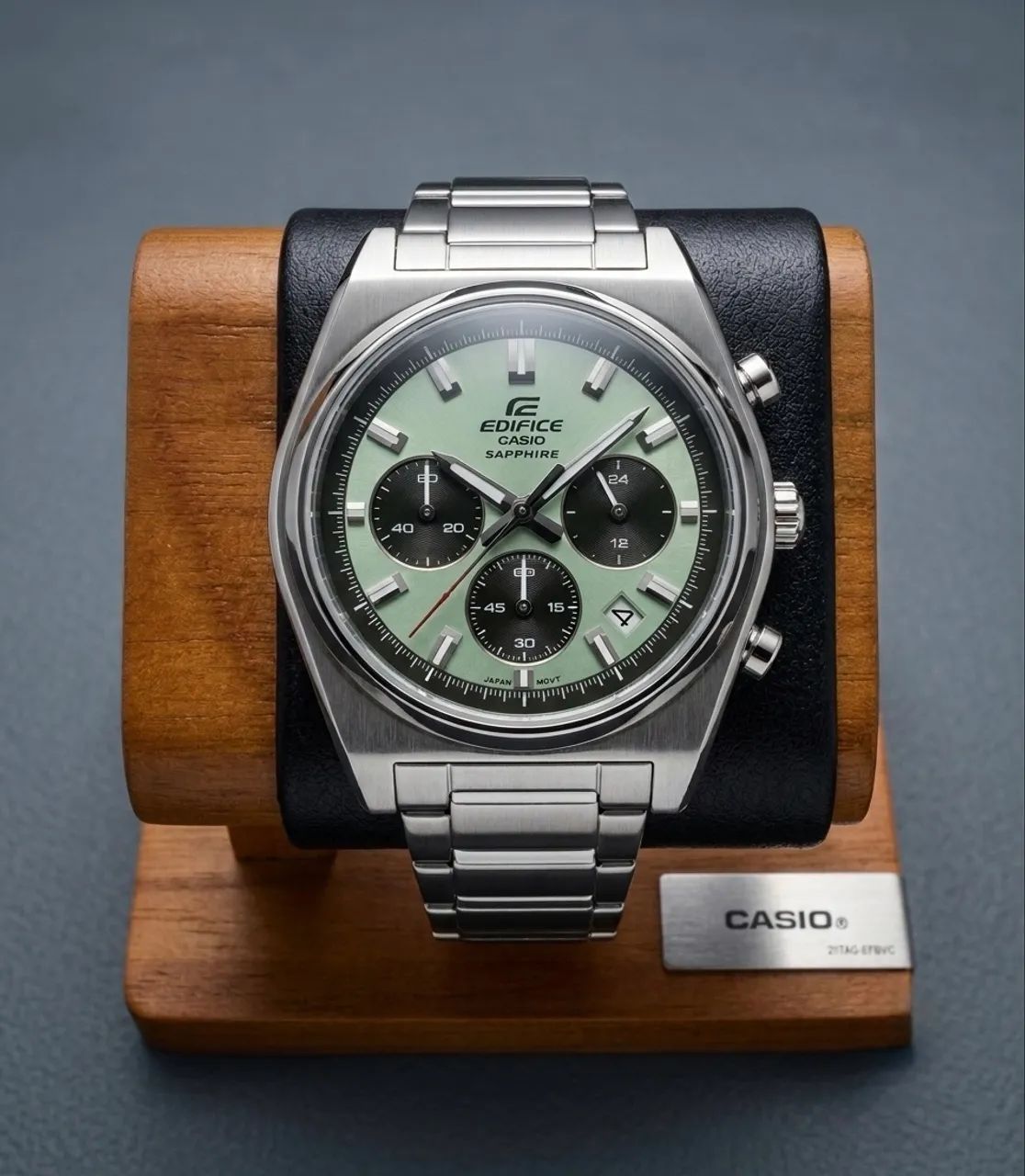 Relógio Casio Edifice Safira Verde Novo 