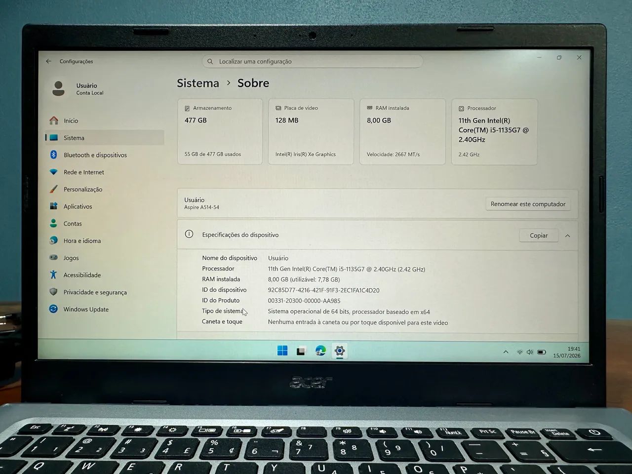 Notebook Acer Aspire 5! - Foto 2