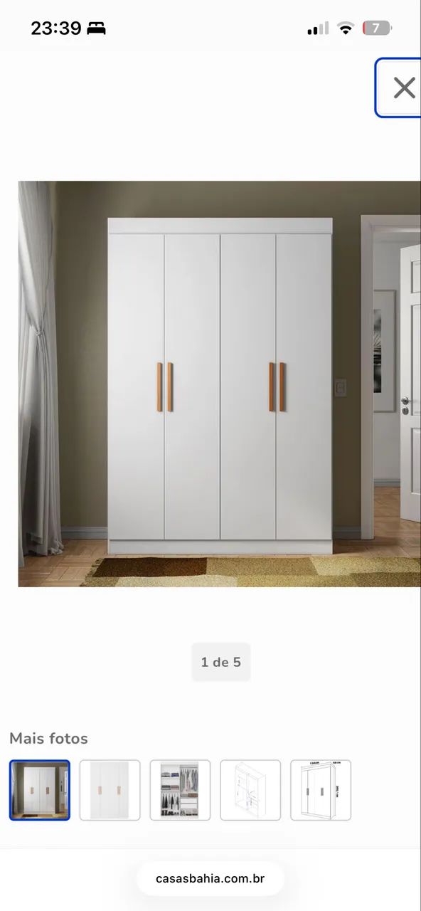 Guarda roupa 4 portas 