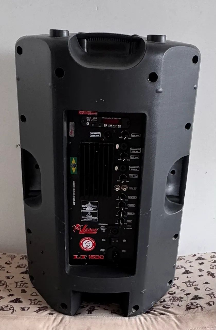Caixa Ativa Leacs 15polegadas 400w rms - Foto 4