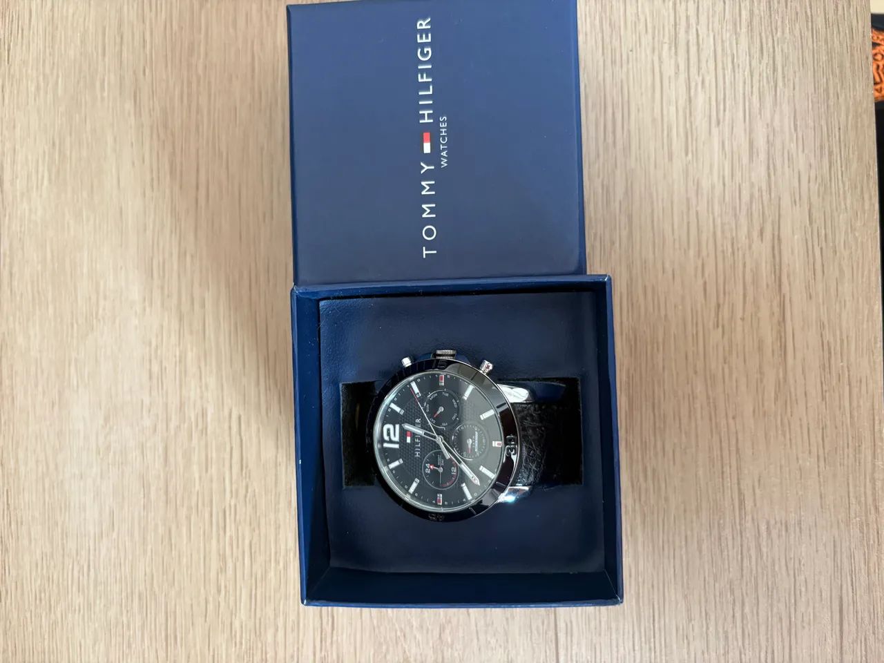 Relógio Tommy Hilfiger completo pulseira couro ORIGINAL - Foto 4