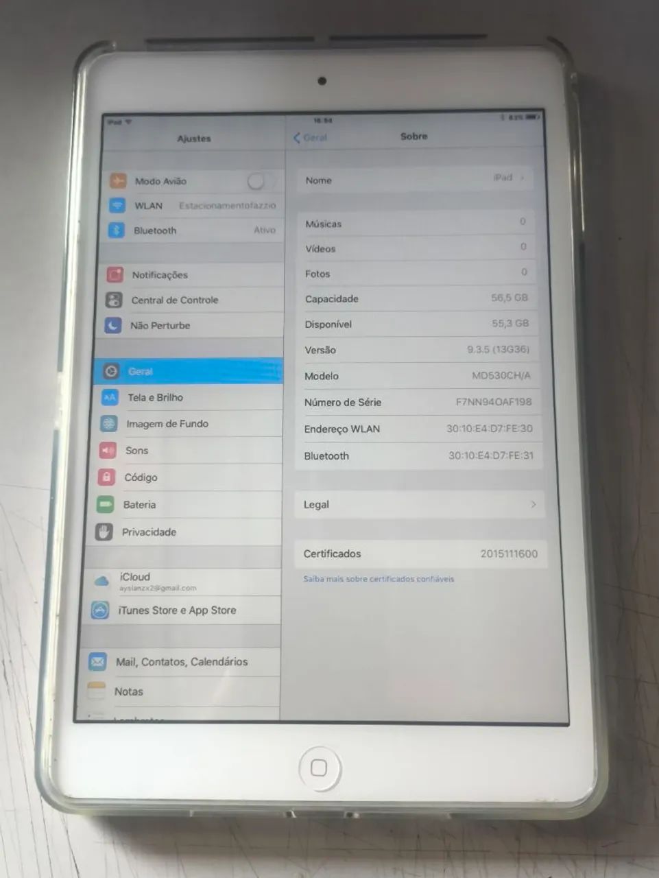 iPad Mini 64GB - Funcionando (Leia a descrição)