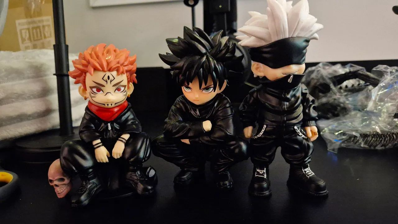 Gojo, megumi e sukuna chibi jujutsu kaisen - Hobbies e coleções