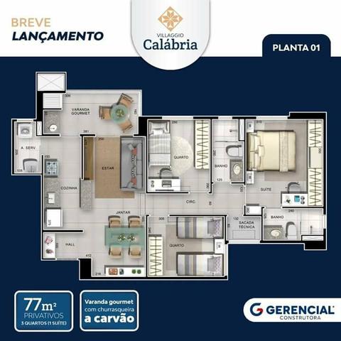 Apartamento Villagio Calabria - Gerencial Goiabeiras - Foto 18