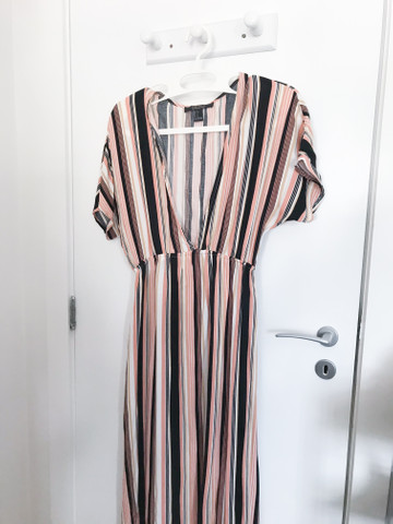 vestido listrado forever 21