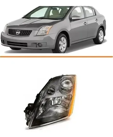 Farol nissan sentra cinza 2007 2008 2009 2010