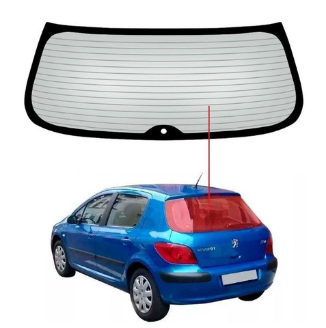 Vidro Traseiro Vigia Peugeot 307 01/12 Importadora