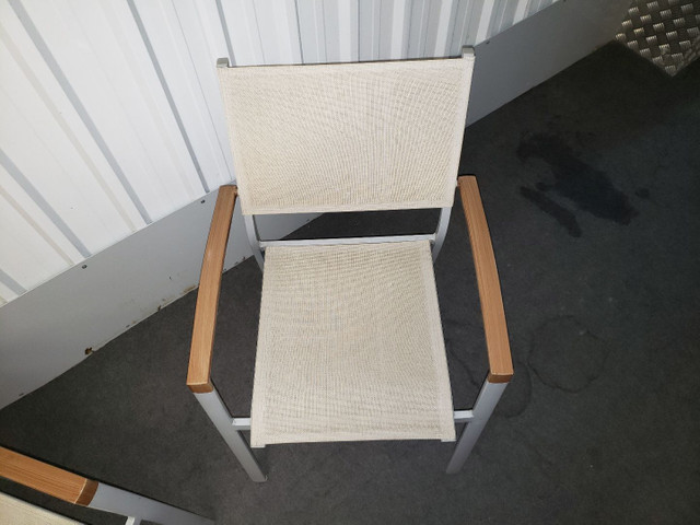 Par de poltrona em aluminio e tela - Foto 4