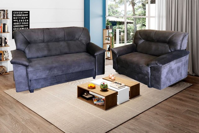 Sala sofá conjunto 2x3 lugares - Foto 5