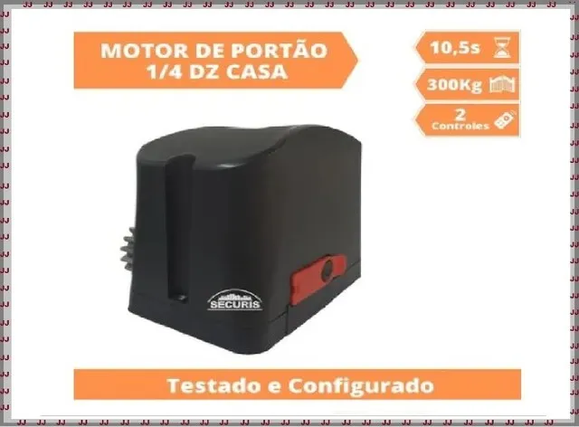 Motor De Portão Garen Dz Casa Fit Ramp 1/4 com 2 Controles 220v