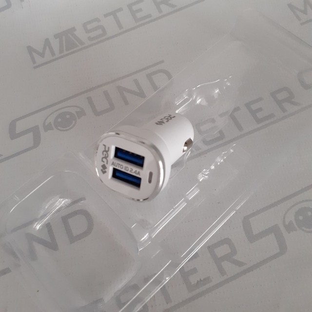 Fonte carregador veícular. Com  2 entradas usb. Novo.