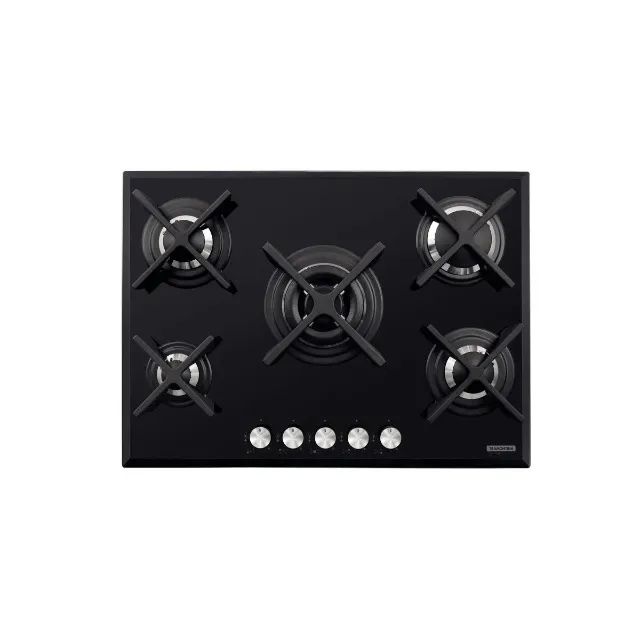 Cooktop a Gás Tramontina Design Collection Penta Glass Flat 5gg 70 Lacrado