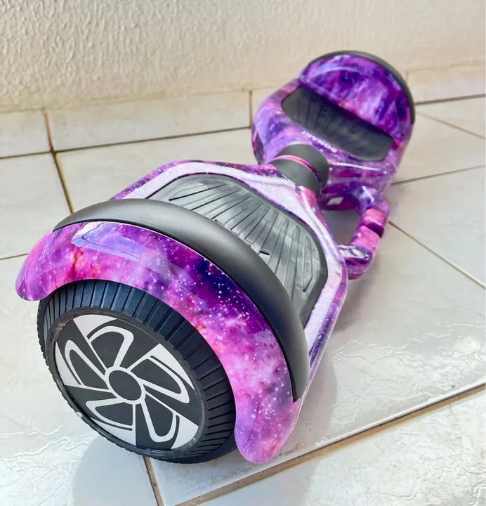 Hoverboard Elétrico Roxo Estrelar  - Foto 2