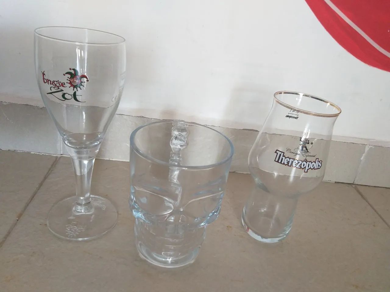 Jogo de 3 Copos de Vidro para Bebidas