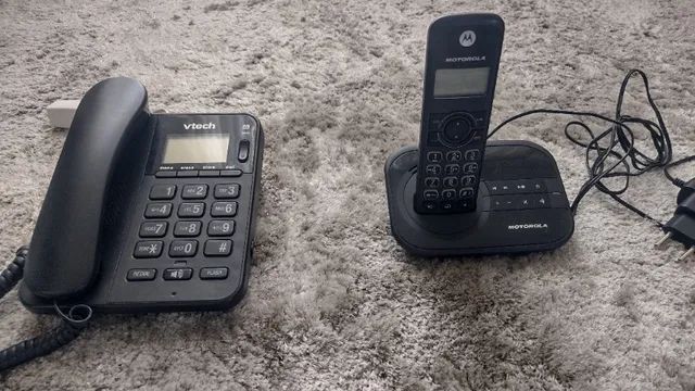 Telefone (sem fio e com fio) - 2 APARELHOS - Foto 5