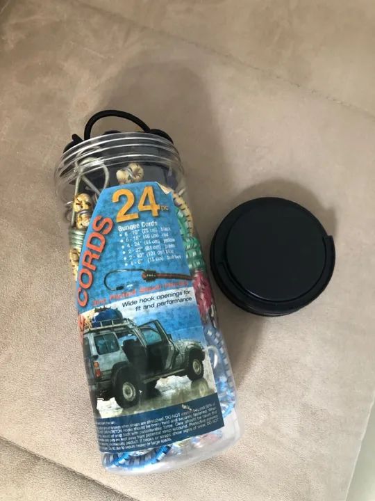 Corda Elástica para Amarrar Carga Bagagem Bike Moto Prancha (Bungee Cords)