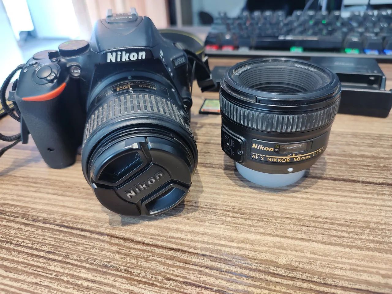 18 55mm Nikon D5600 With 50mm G Kit Câmera Nikon D5500 Lente 18-55