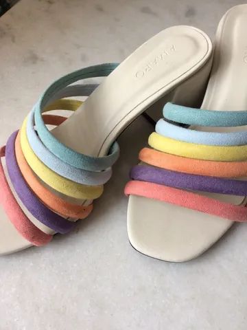 Sandália rainbow - amaro - Foto 3