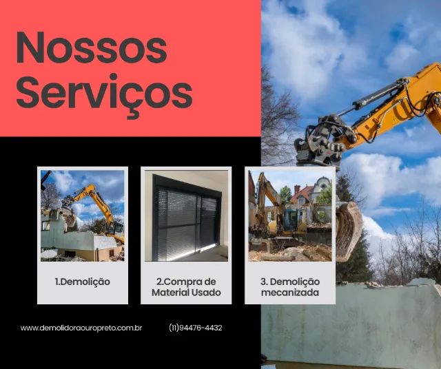 Serviço de Demolição Residencial e Comercial