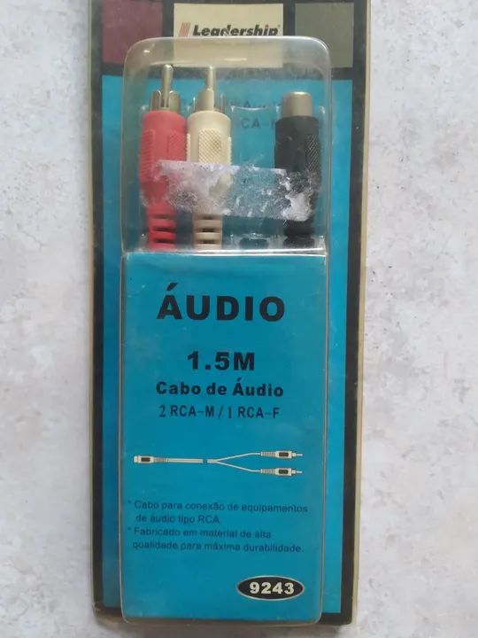 Cabo de áudio RCA 1.5m - 