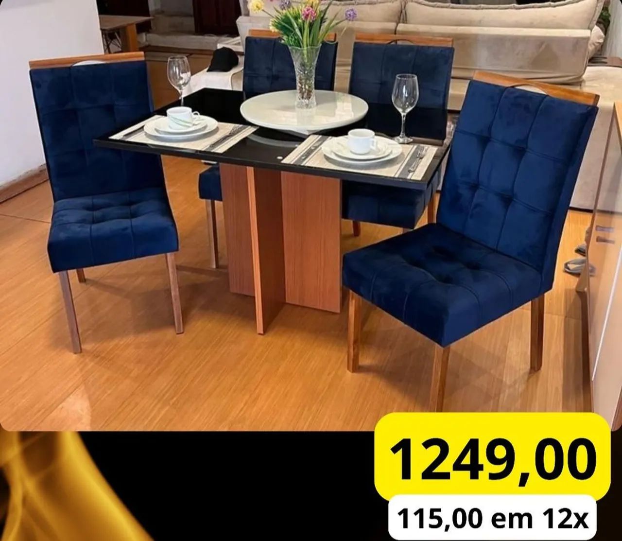 Conjunto de Mesa e Cadeiras para Jantar  - Foto 4