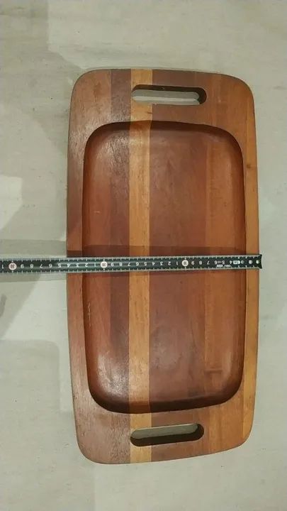 Gamela madeira bandeja para servir 48X24 - Foto 3