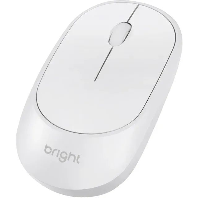 Mouse Sem Fio Bright MS001 Branco - WZetta - Foto 3