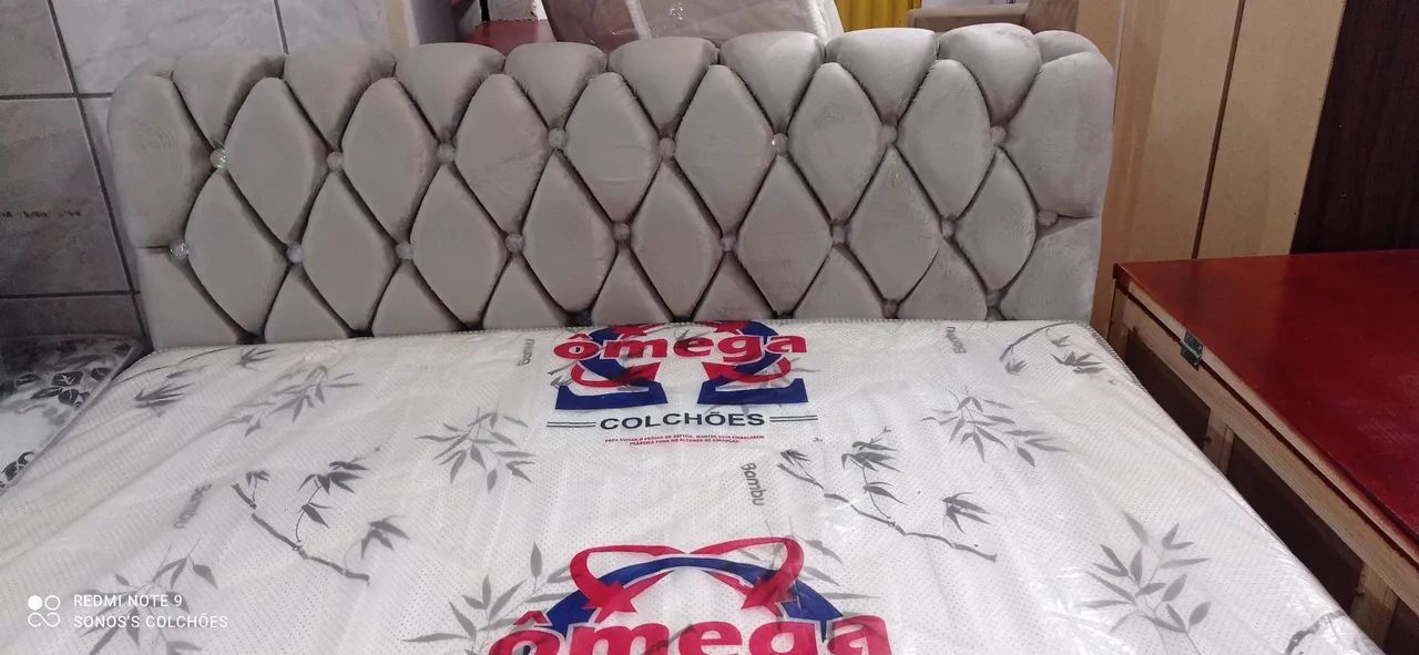 Cabeceira de Cama Box Luxo - Bege - Foto 2