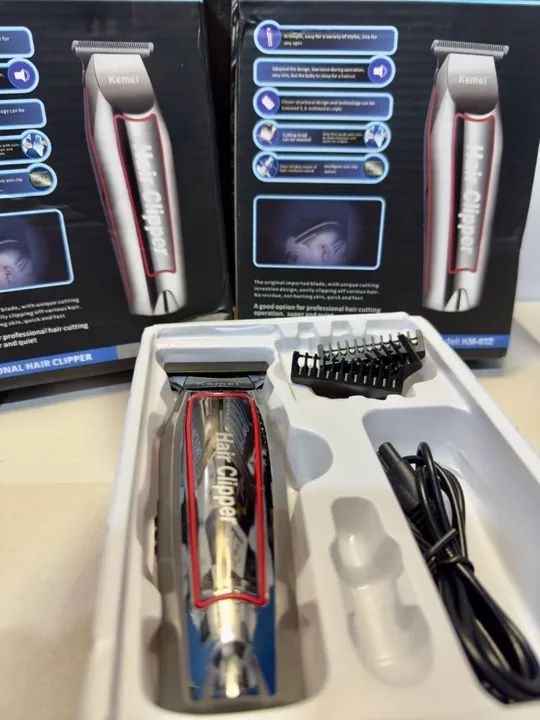 Máquina de Cortar Cabelo Kemei KM-032 - Nova - Foto 4