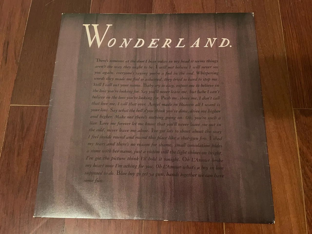 Capa do vinil Erasure - Wonderland (apenas capa e encarte) - Foto 4